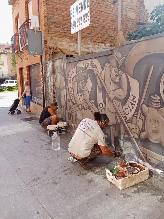 Mural de Carlos Adeva en Toro que se descubre a través de las Visitas Guiadas TAU