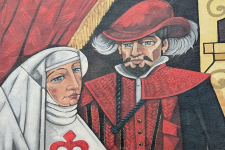 Finalizado un nuevo mural dedicado a “Don Juan Tenorio” en la Costanilla de San Antolín