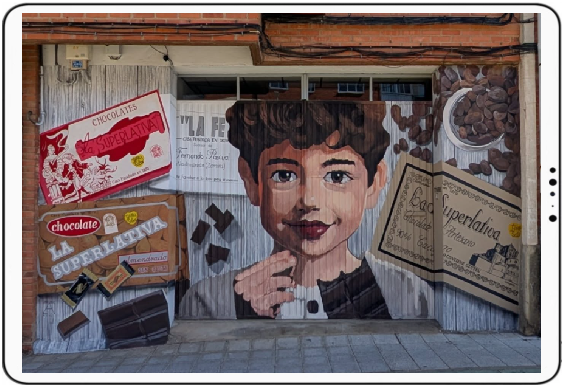 Mural carlos adeva Chocolate