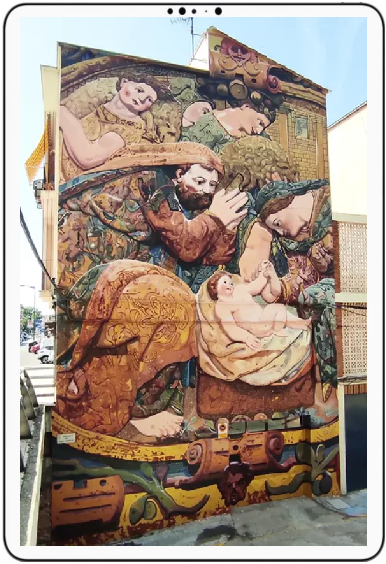 Mural La natividad Carlos Adeva