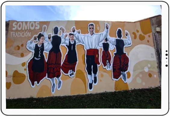 Mural homenaje al folclore de Fresno el Viejo